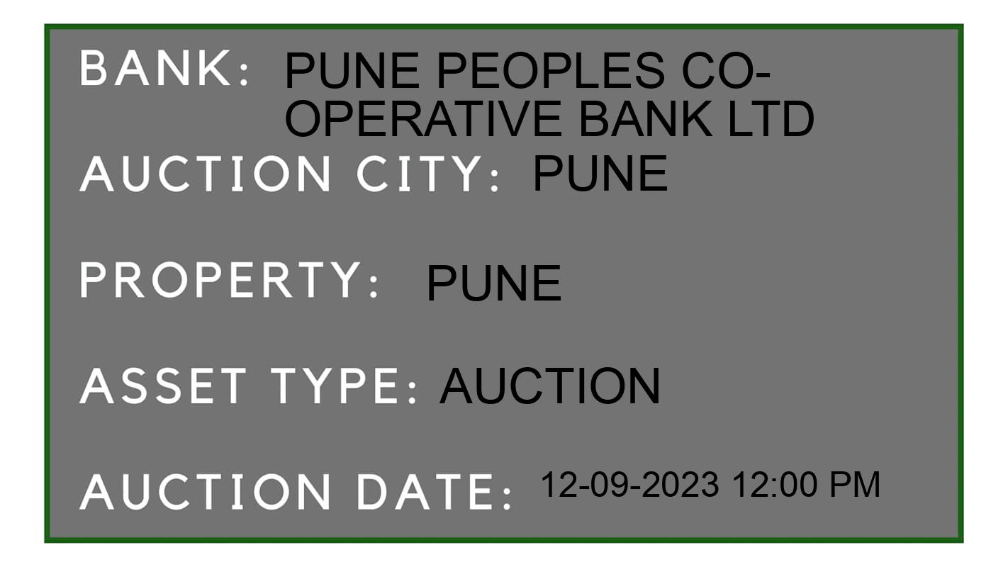 Auction Bank India - ID No: 176754 - Pune Peoples Co-operative Bank Ltd Auction of Pune Peoples Co-operative Bank Ltd Auctions for Plot in Haveli, Pune