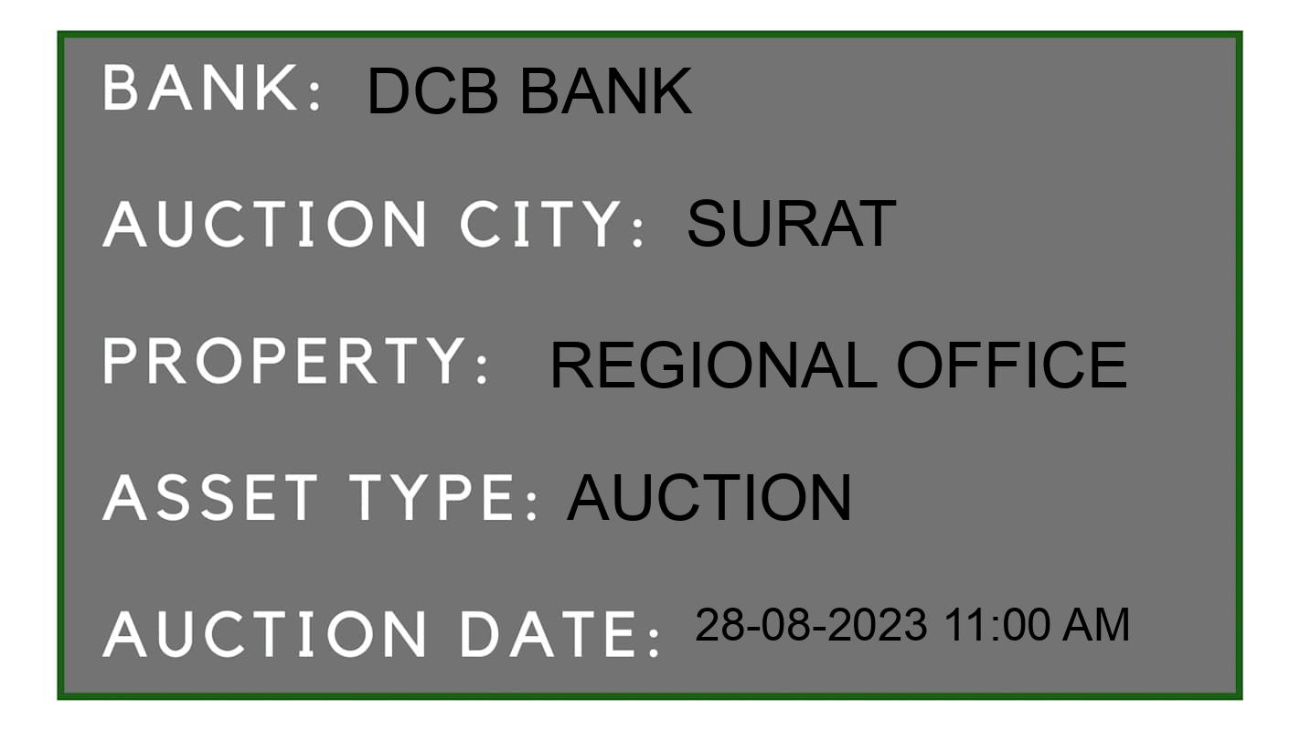 Auction Bank India - ID No: 176874 - DCB Bank Auction of DCB Bank Auctions for Residential Flat in Tatithaya, Surat