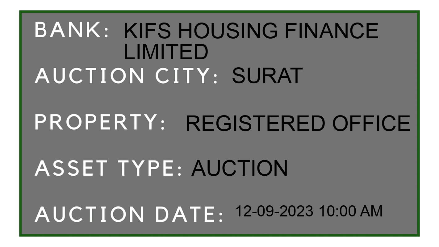 Auction Bank India - ID No: 177231 - KIFS HOUSING FINANCE LIMITED Auction of KIFS HOUSING FINANCE LIMITED Auctions for Plot in Kamrej, Surat