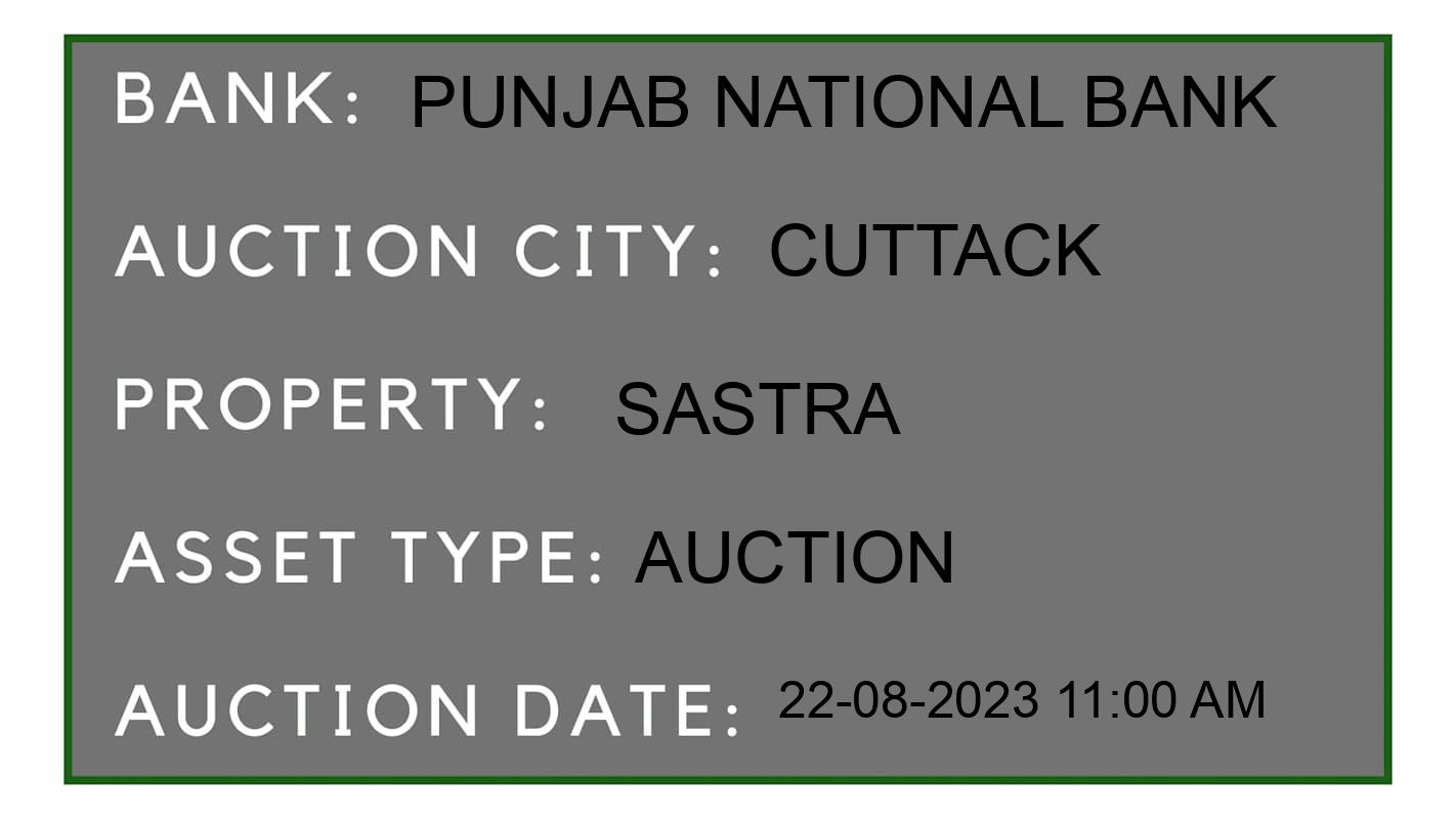 Auction Bank India - ID No: 177256 - Punjab National Bank Auction of Punjab National Bank Auctions for Vehicle Auction in Cuttack, Cuttack