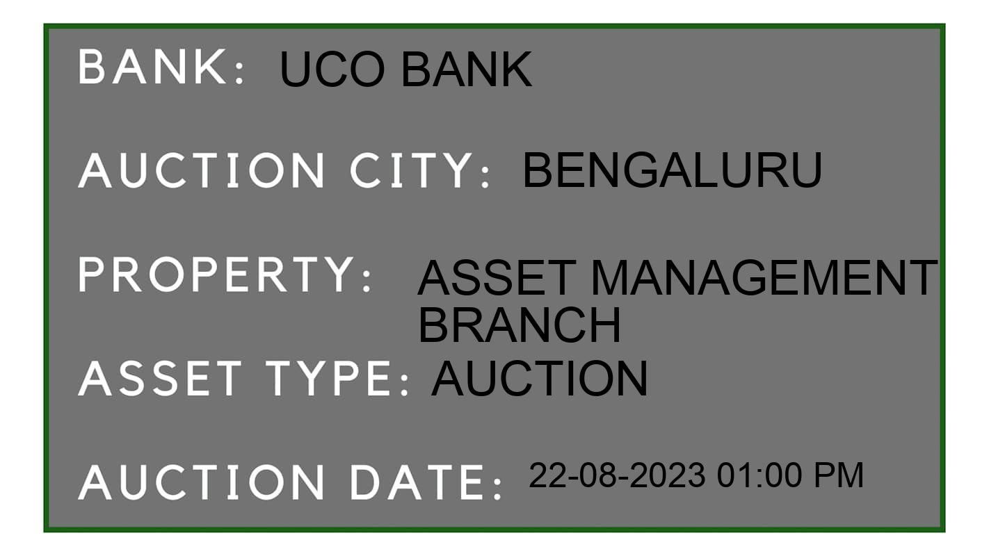Auction Bank India - ID No: 177483 - UCO Bank Auction of UCO Bank Auctions for Plot in Uttarahalli, Bengaluru