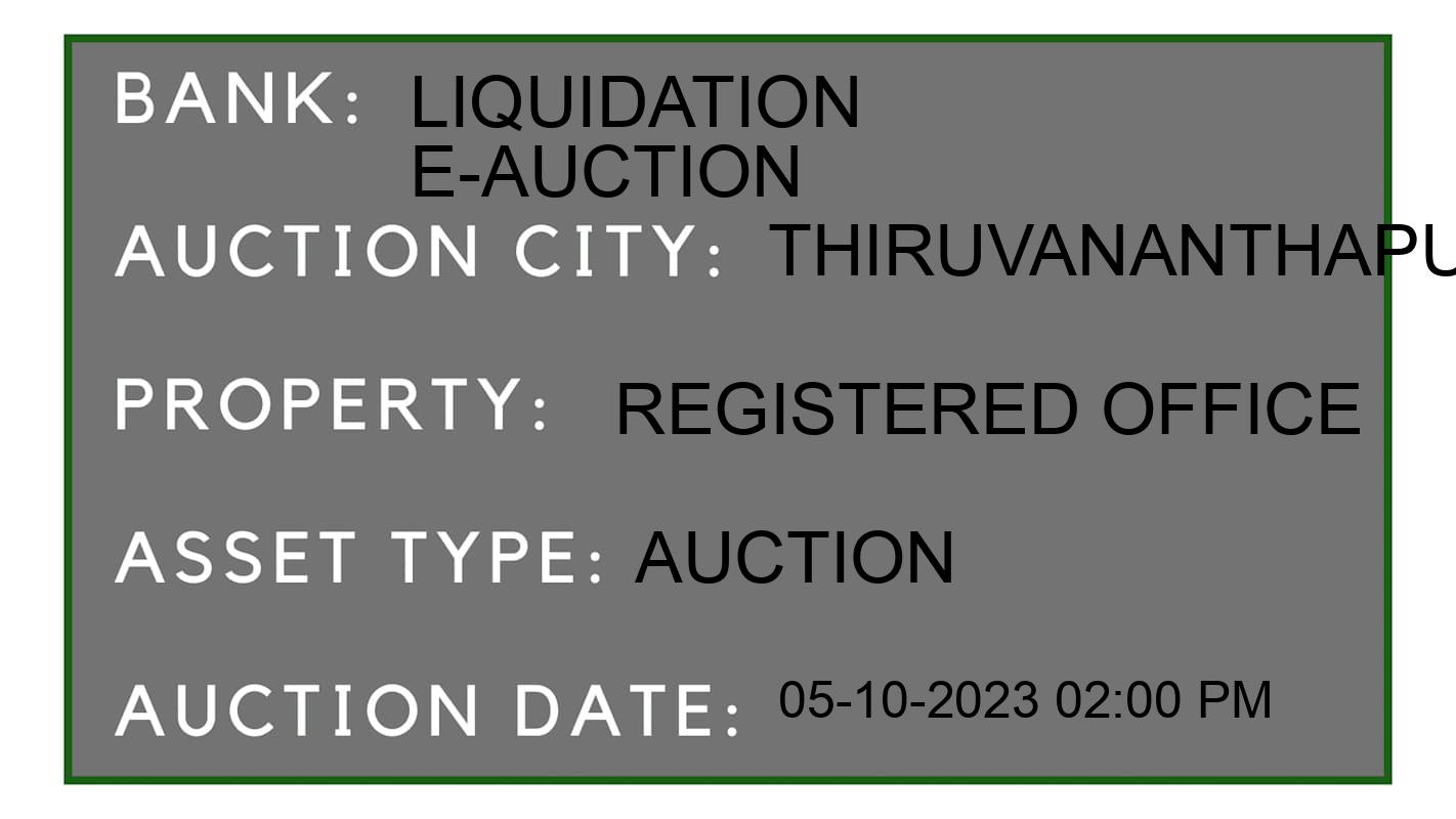 Auction Bank India - ID No: 177901 - Liquidation E-Auction Auction of Liquidation E-Auction Auctions for Land And Building in Neyyattinkara, Thiruvananthapuram