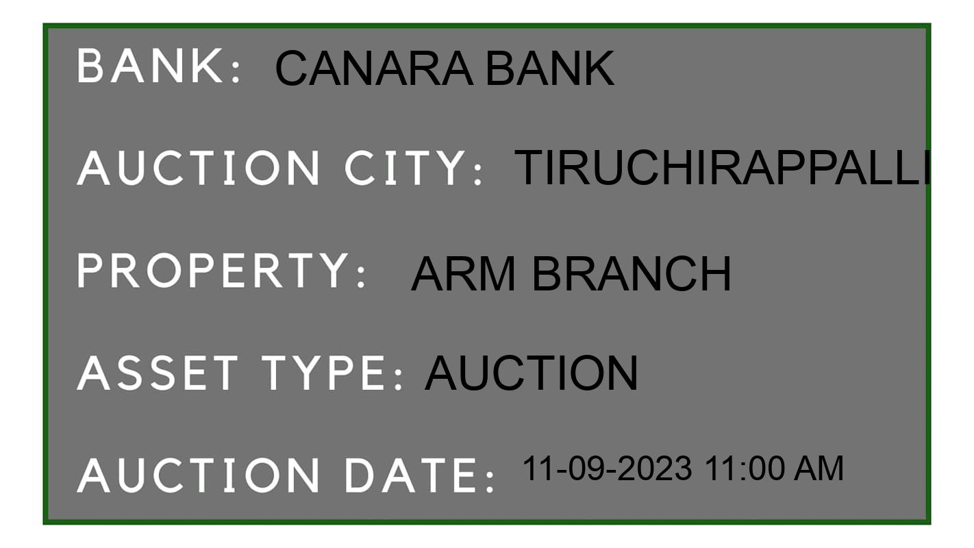 Auction Bank India - ID No: 178065 - Canara Bank Auction of Canara Bank Auctions for Factory land and Building in Tiruchirappalli, Tiruchirappalli