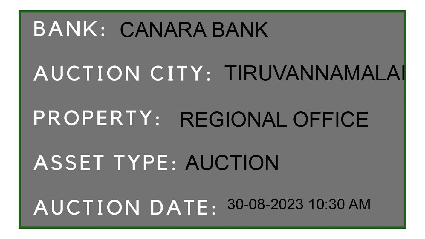 Auction Bank India - ID No: 178143 - Canara Bank Auction of Canara Bank Auctions for Land And Building in Cheyyar Taluk, Tiruvannamalai