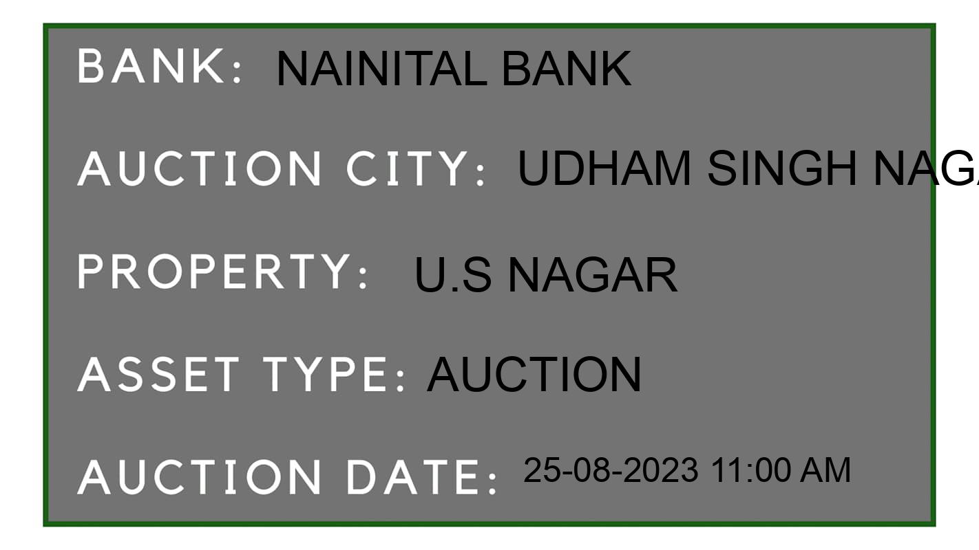 Auction Bank India - ID No: 178326 - Nainital Bank Auction of Nainital Bank Auctions for Industrial Land in Jaspur, Udham Singh Nagar