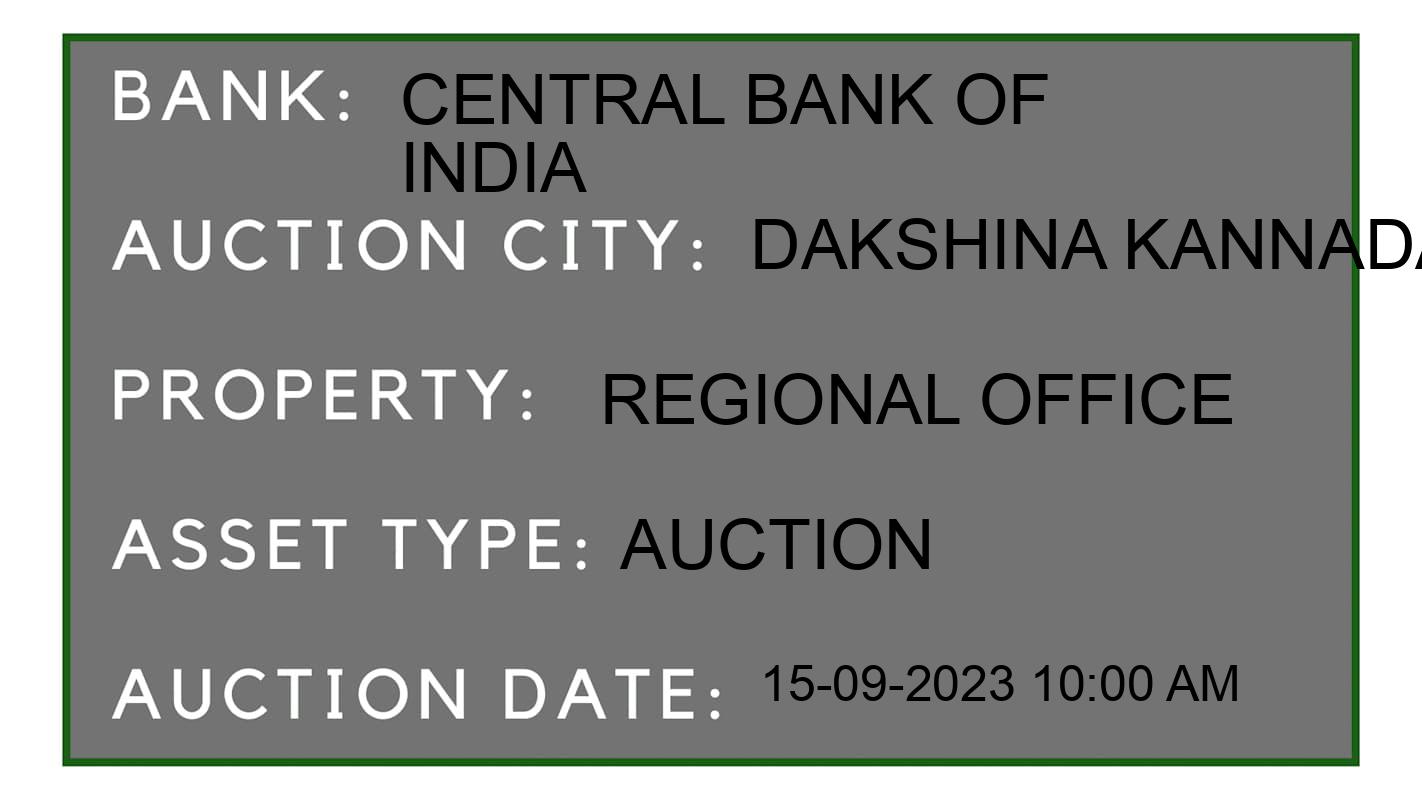 Auction Bank India - ID No: 178560 - Central Bank of India Auction of Central Bank of India Auctions for Non- Agricultural Land in Puttur, Dakshina Kannada