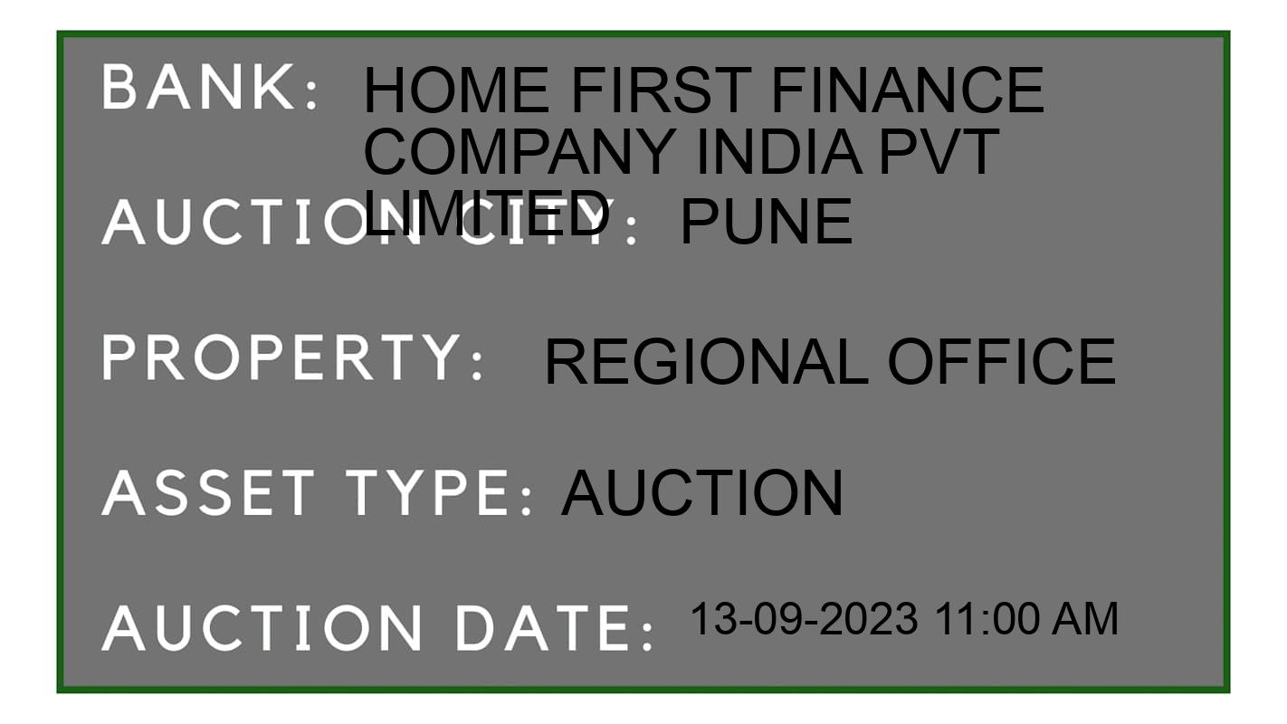 Auction Bank India - ID No: 178677 - Home First Finance Company India Pvt Limited Auction of Home First Finance Company India Pvt Limited Auctions for Residential Flat in Haveli, Pune