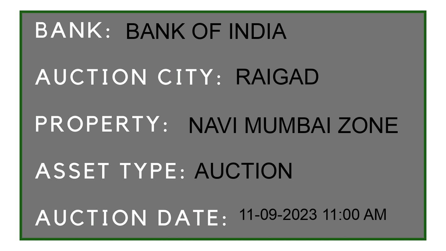 Auction Bank India - ID No: 178887 - Bank of India Auction of Bank of India Auctions for Residential Flat in Karjat, Raigad