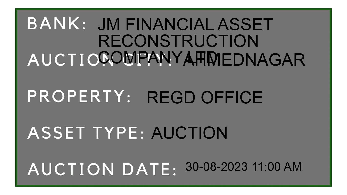 Auction Bank India - ID No: 178920 - JM Financial Asset Reconstruction Company Ltd Auction of JM Financial Asset Reconstruction Company Ltd Auctions for Residential Flat in Ahmednagar, Ahmednagar