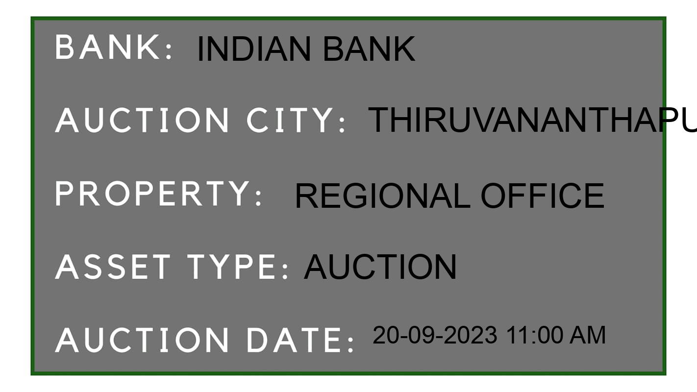 Auction Bank India - ID No: 179900 - Indian Bank Auction of Indian Bank Auctions for Plot in Varkala, Thiruvananthapuram