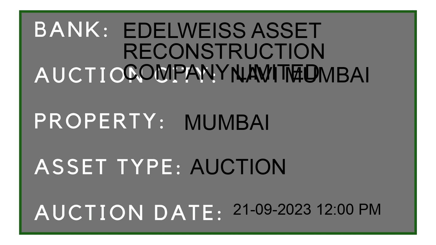 Auction Bank India - ID No: 179926 - Edelweiss Asset Reconstruction Company Limited Auction of Edelweiss Asset Reconstruction Company Limited Auctions for Residential Flat in Kopar Khairane, Navi Mumbai
