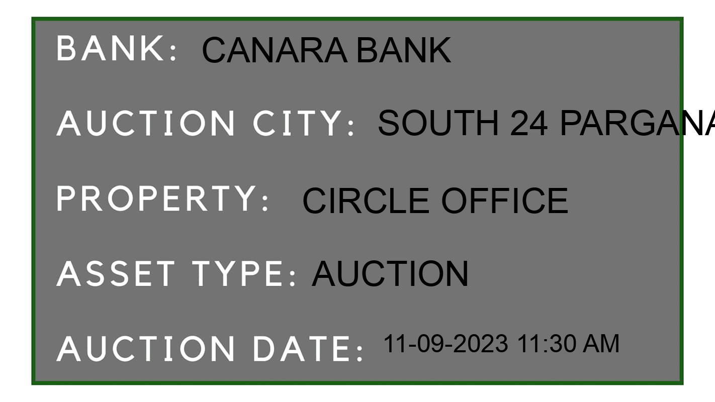 Auction Bank India - ID No: 180039 - Canara Bank Auction of Canara Bank Auctions for Land in South 24 Parganas, South 24 Parganas