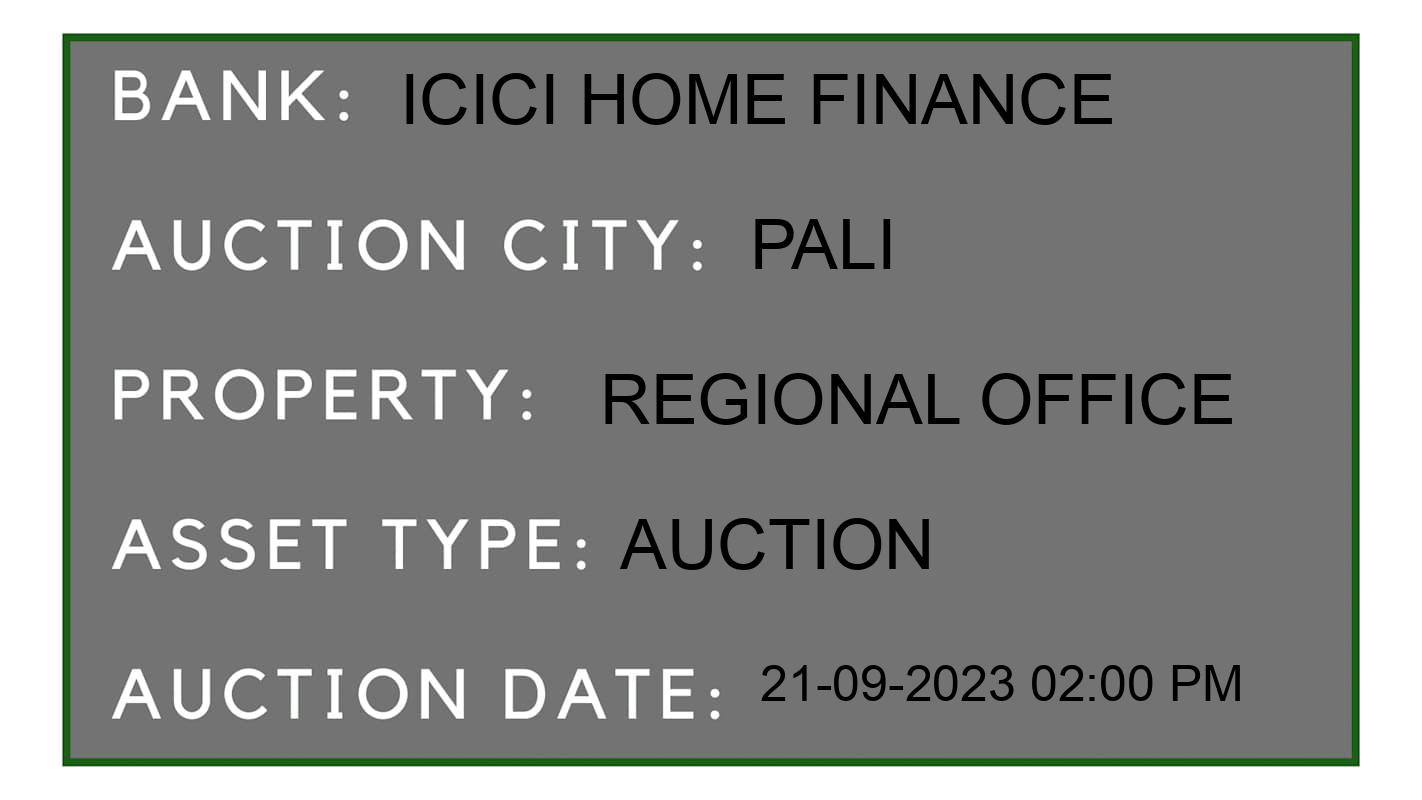 Auction Bank India - ID No: 180119 - ICICI Home Finance Auction of ICICI Home Finance Auctions for Plot in Jaitaran, Pali