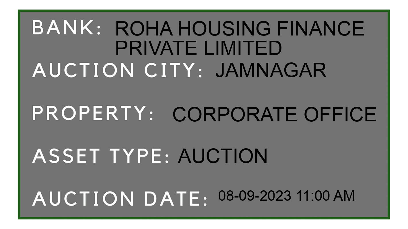 Auction Bank India - ID No: 180654 - Roha Housing Finance Private Limited Auction of Roha Housing Finance Private Limited Auctions for Plot in Dhrol, Jamnagar