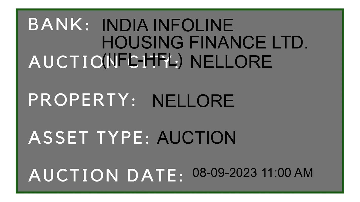 Auction Bank India - ID No: 180875 - India Infoline Housing Finance Ltd. (IIFL-HFL) Auction of India Infoline Housing Finance Ltd. (IIFL-HFL) Auctions for Residential House in Nellore, Nellore