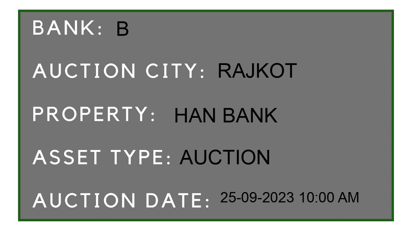 Auction Bank India - ID No: 180995 - B Auction of Bandhan Bank Auctions for Residential Flat in KALAWAD ROAD, Rajkot