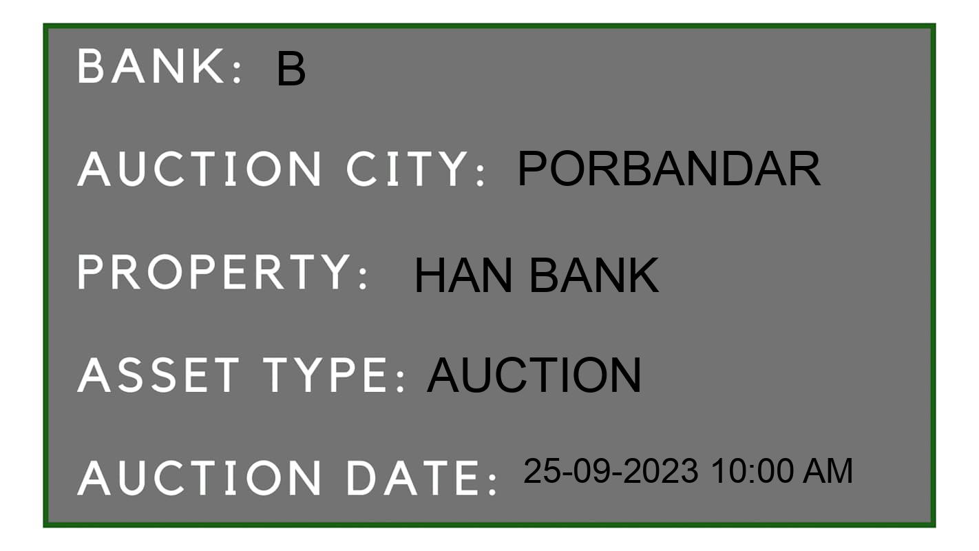 Auction Bank India - ID No: 180996 - B Auction of Bandhan Bank Auctions for Plot in CHHAYA, Porbandar