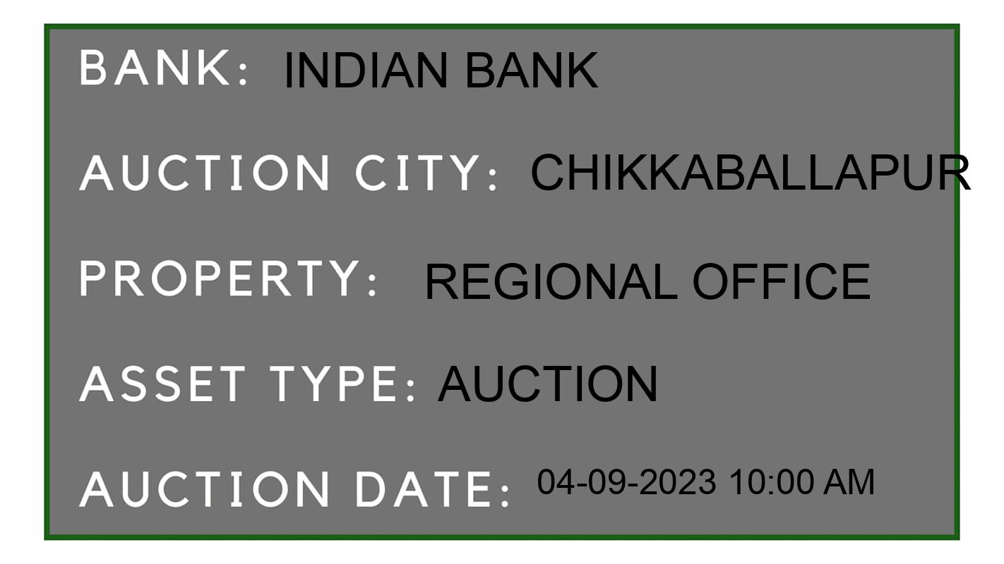 Auction Bank India - ID No: 181493 - Indian Bank Auction of Indian Bank Auctions for Land And Building in Melur, Chikkaballapur