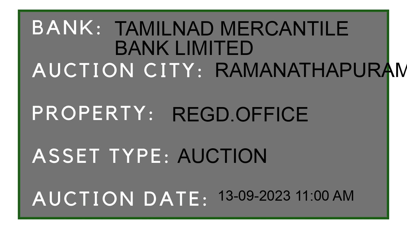 Auction Bank India - ID No: 181858 - Tamilnad Mercantile Bank Limited Auction of Tamilnad Mercantile Bank Limited Auctions for Residential House in Ramanathapuram Taluk, Ramanathapuram