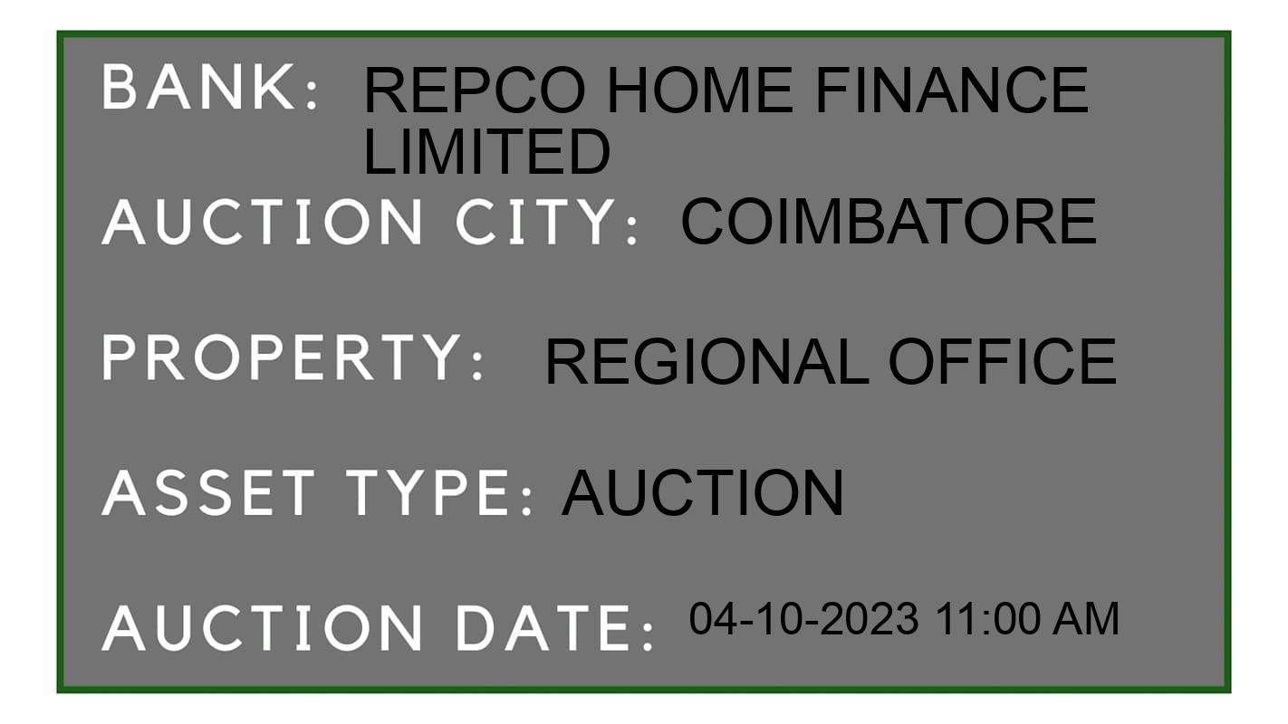 Auction Bank India - ID No: 181867 - Repco Home Finance Limited Auction of Repco Home Finance Limited Auctions for Plot in Pollachi, Coimbatore