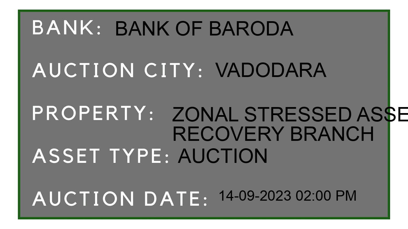 Auction Bank India - ID No: 182287 - Bank of Baroda Auction of Bank of Baroda Auctions for Commercial Shop in Taluka, Vadodara