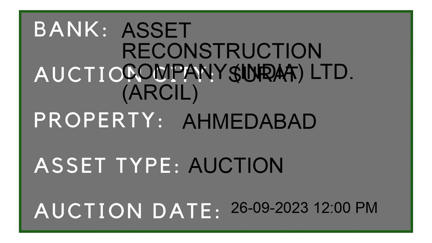 Auction Bank India - ID No: 182853 - Asset  Reconstruction Company (India) Ltd. (Arcil) Auction of Asset  Reconstruction Company (India) Ltd. (Arcil) Auctions for Residential Flat in Punagam, Surat