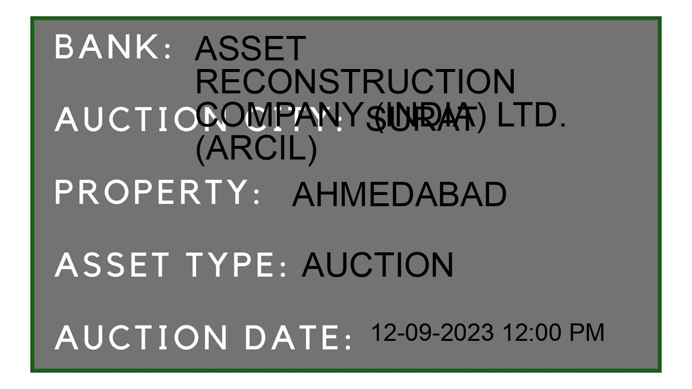 Auction Bank India - ID No: 182856 - Asset  Reconstruction Company (India) Ltd. (Arcil) Auction of Asset  Reconstruction Company (India) Ltd. (Arcil) Auctions for Residential Flat in Kosad, Surat