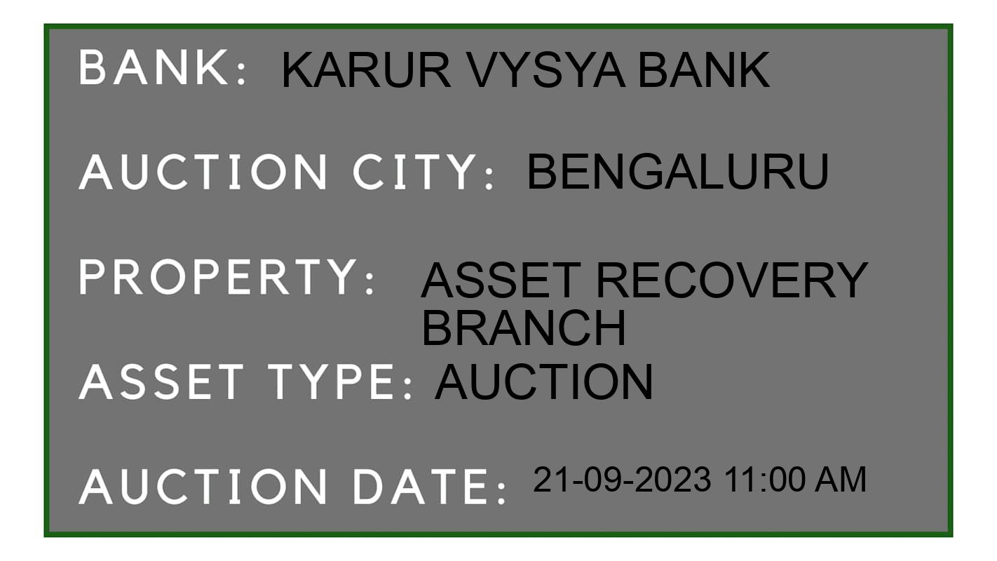 Auction Bank India - ID No: 183129 - Karur Vysya Bank Auction of Karur Vysya Bank Auctions for Residential Flat in Varthur, Bengaluru