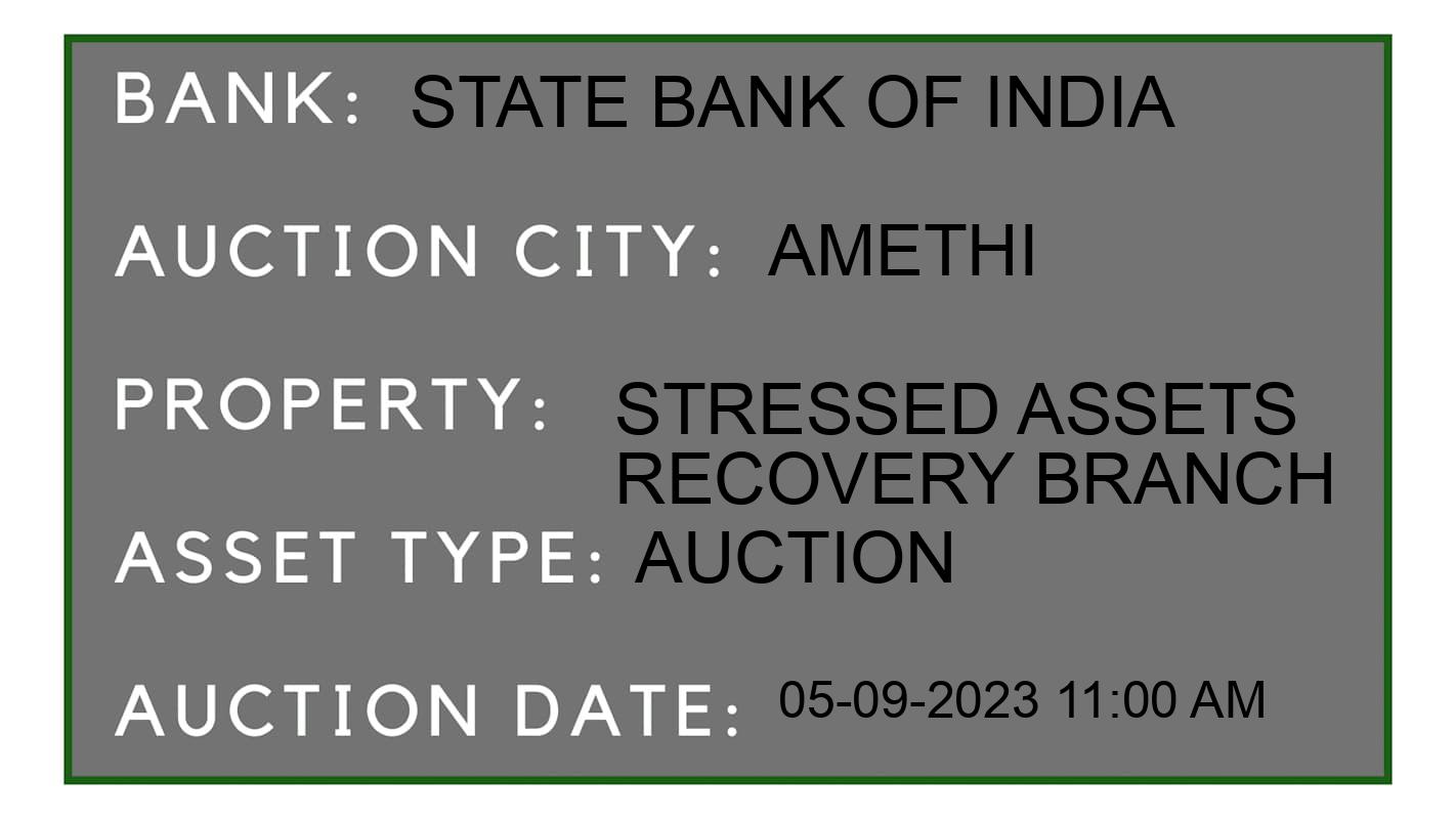 Auction Bank India - ID No: 183289 - State Bank of India Auction of State Bank of India Auctions for Plot in Musafirkhana, Amethi