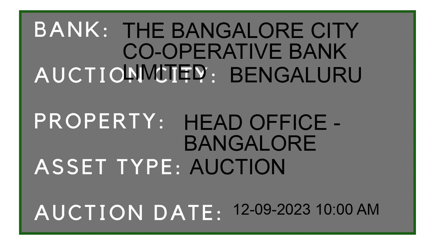 Auction Bank India - ID No: 183539 - The Bangalore City Co-Operative Bank Limited Auction of The Bangalore City Co-Operative Bank Limited Auctions for Plot in K.P. Agrahara, Bengaluru