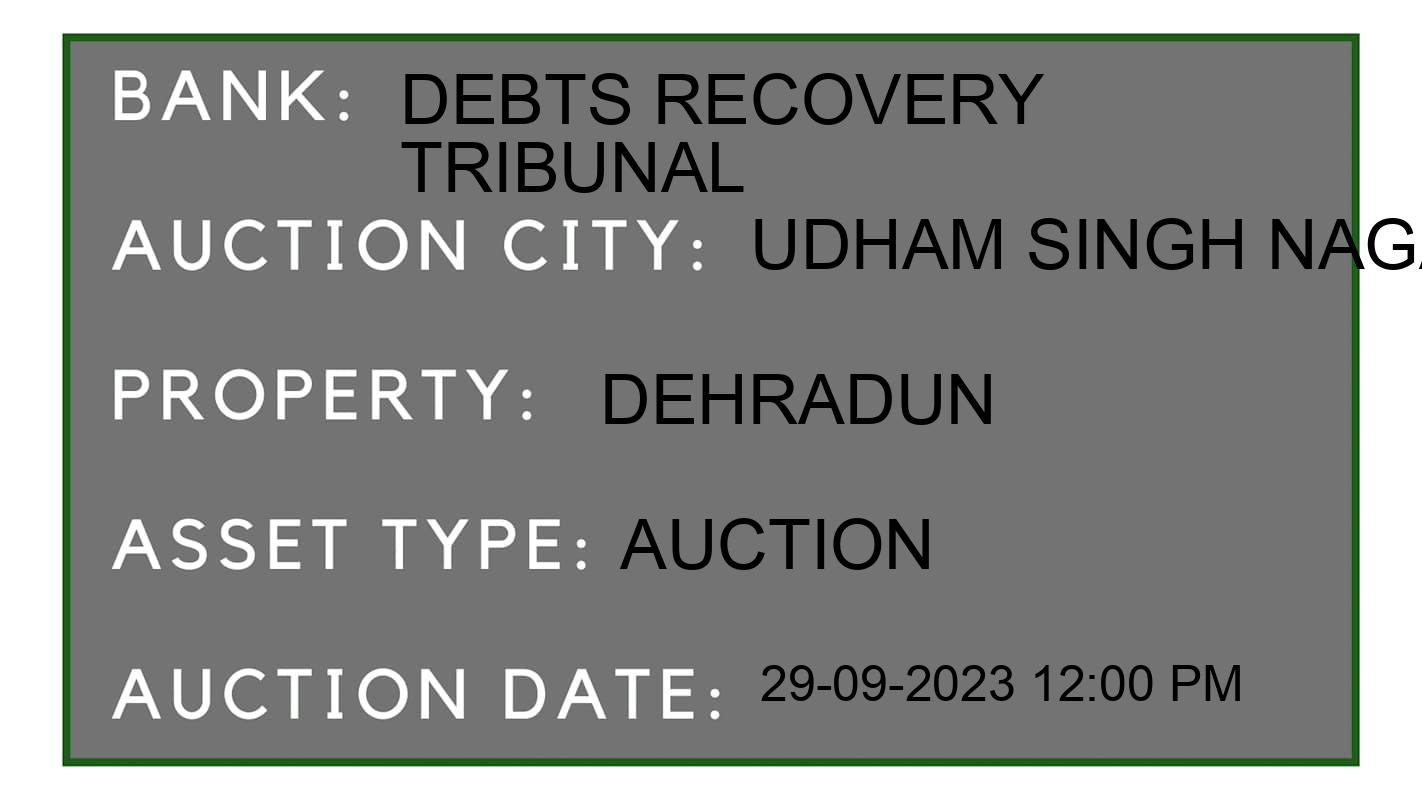 Auction Bank India - ID No: 183593 - Debts Recovery Tribunal Auction of Debts Recovery Tribunal Auctions for Land And Building in Kichha, Udham Singh Nagar
