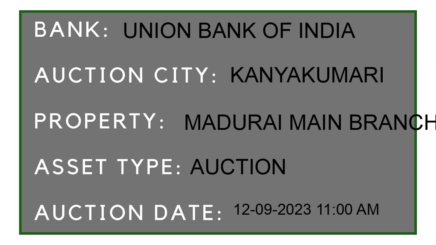Auction Bank India - ID No: 183630 - Union Bank of India Auction of Union Bank of India Auctions for Plot in Kalkulam, Kanyakumari