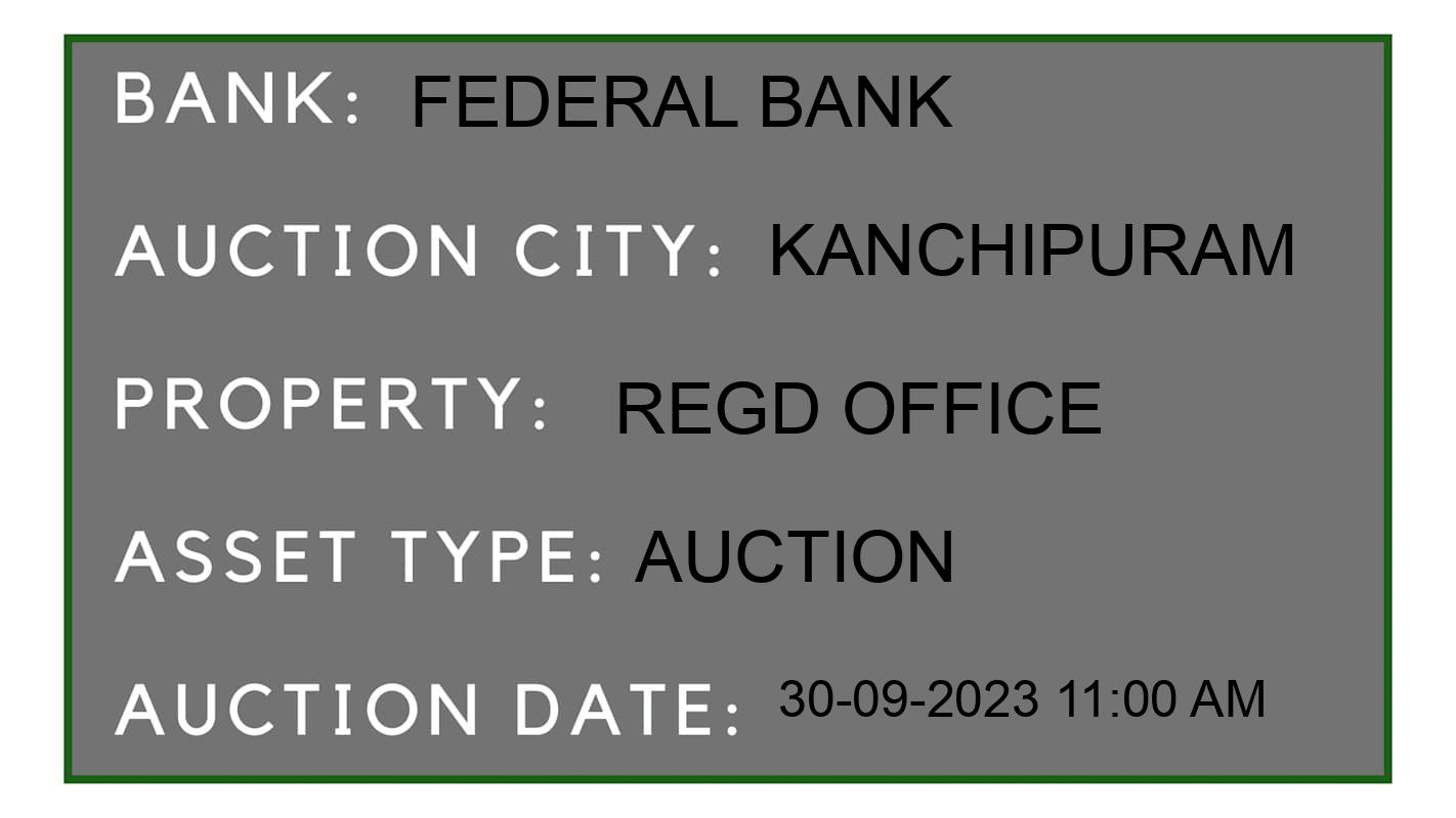 Auction Bank India - ID No: 183833 - Federal Bank Auction of Federal Bank Auctions for Land And Building in Sholinganallur, Kanchipuram