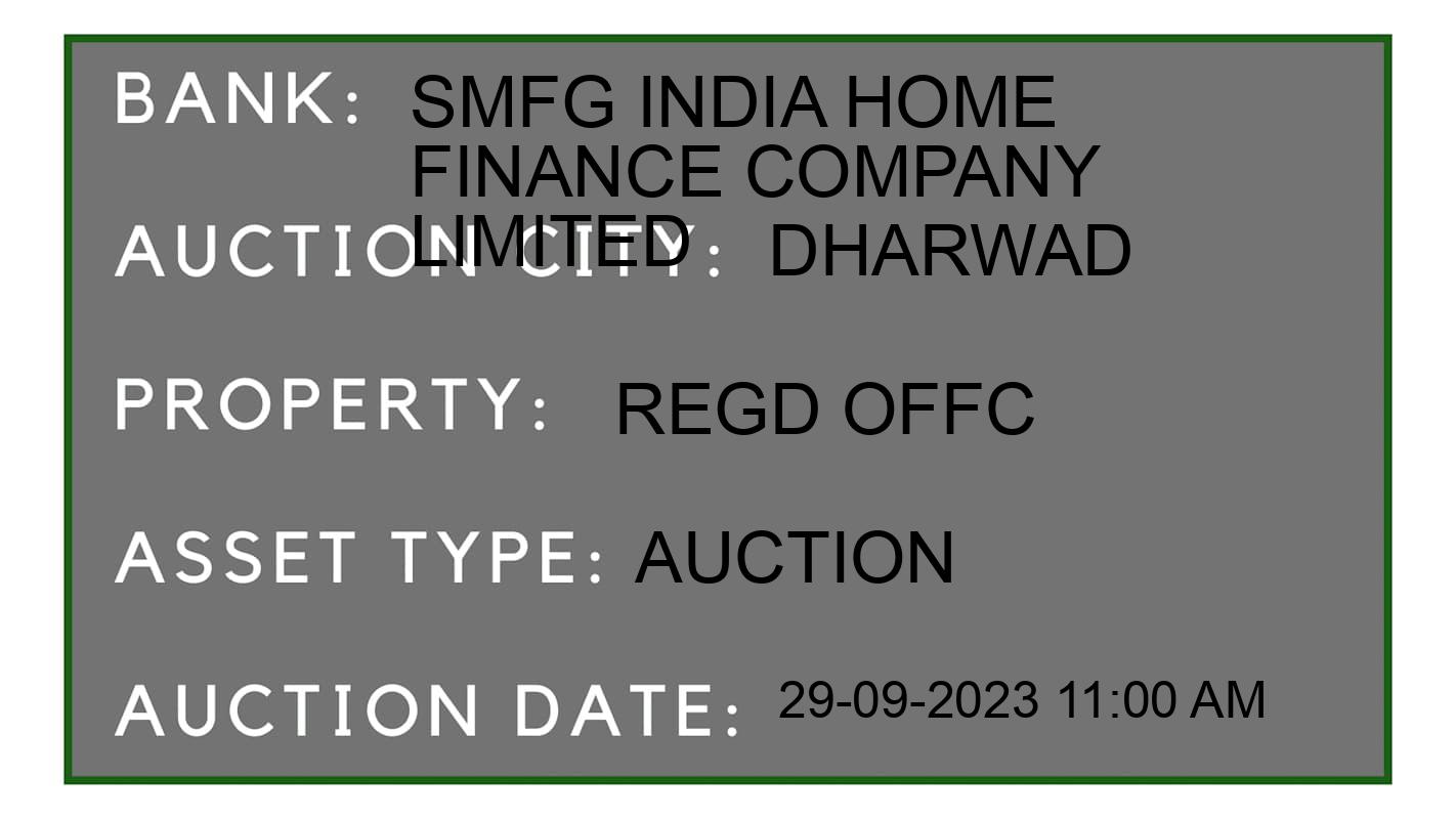 Auction Bank India - ID No: 183892 - SMFG India Home Finance Company Limited Auction of SMFG India Home Finance Company Limited Auctions for Land And Building in Hubli, Dharwad