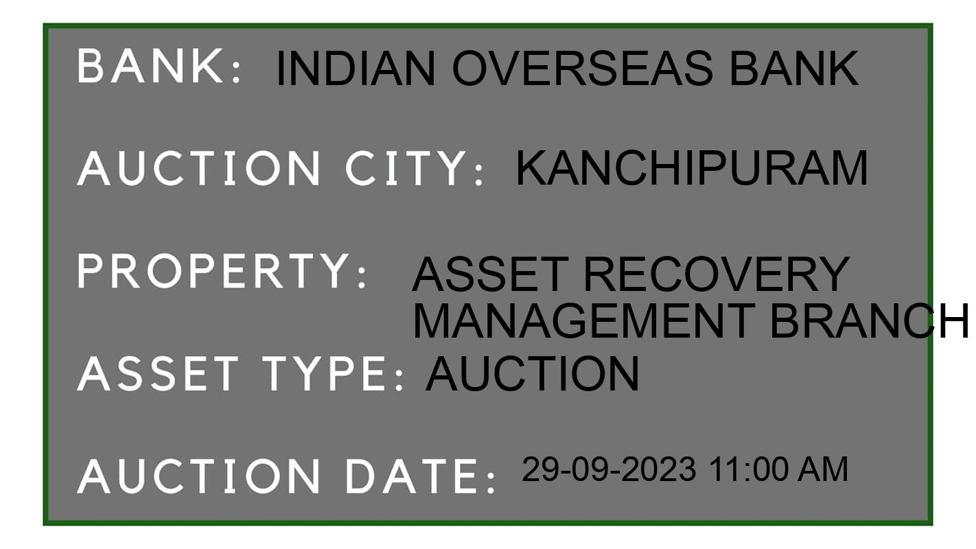 Auction Bank India - ID No: 183971 - Indian Overseas Bank Auction of Indian Overseas Bank Auctions for Land And Building in Chengalpattu Taluk, Kanchipuram