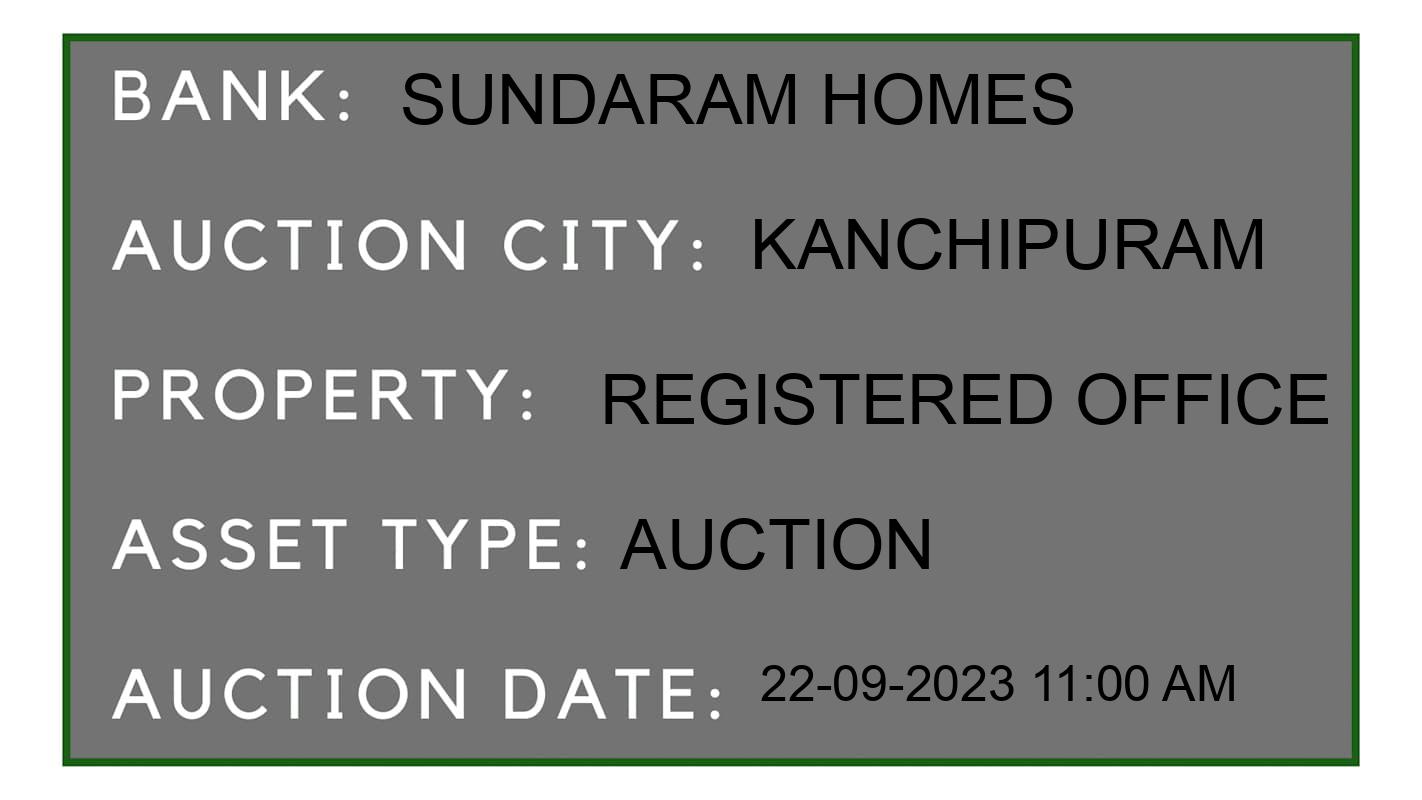 Auction Bank India - ID No: 184282 - Sundaram Homes Auction of Sundaram Homes Auctions for Land And Building in Tambarm, Kanchipuram