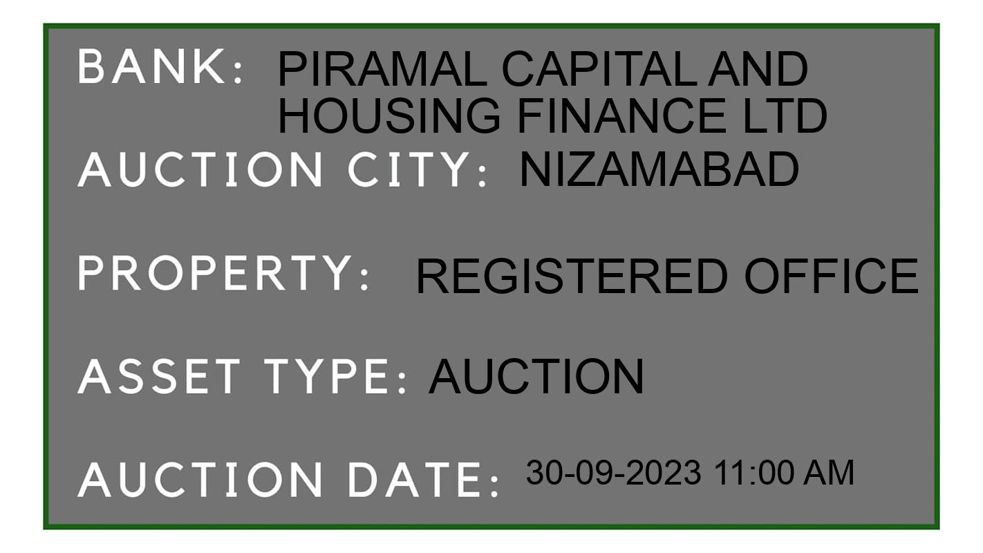 Auction Bank India - ID No: 184435 - PIRAMAL CAPITAL AND HOUSING FINANCE LTD Auction of PIRAMAL CAPITAL AND HOUSING FINANCE LTD Auctions for Land And Building in goopanpally, Nizamabad