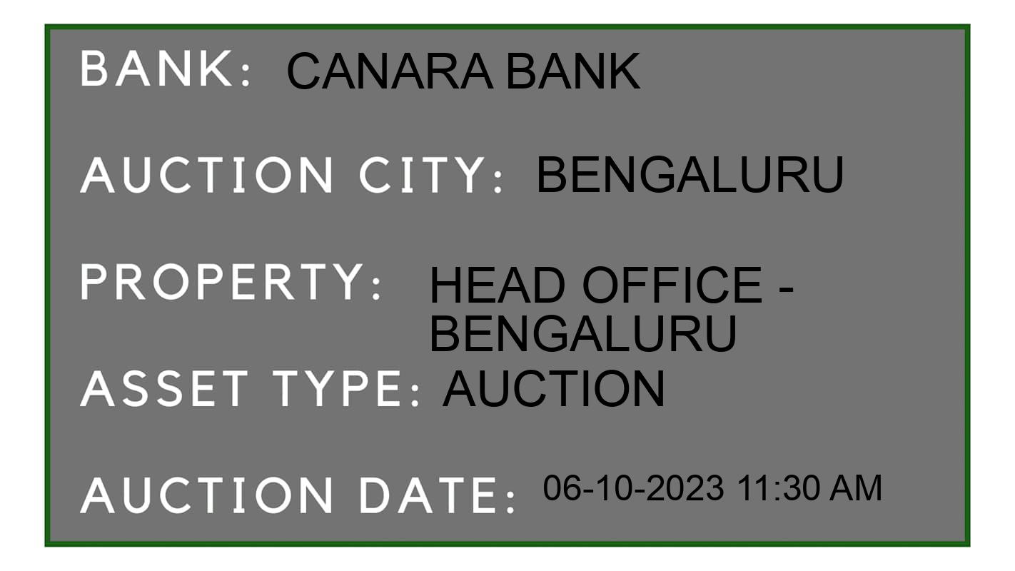 Auction Bank India - ID No: 184585 - Canara Bank Auction of Canara Bank Auctions for Plot in Yelahanka, Bengaluru