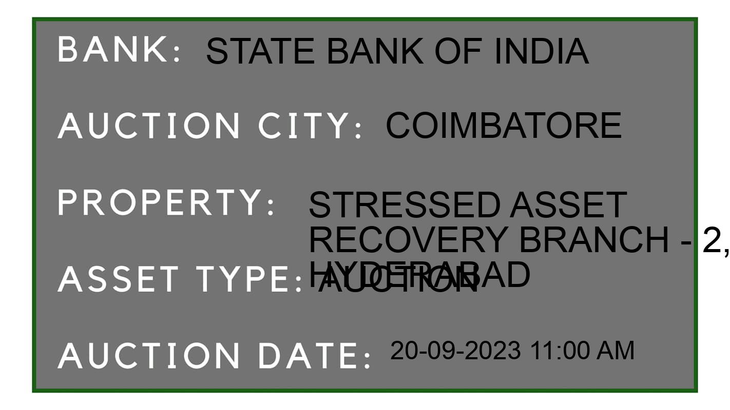 Auction Bank India - ID No: 184712 - State Bank of India Auction of State Bank of India Auctions for Land in coimbatore, Coimbatore