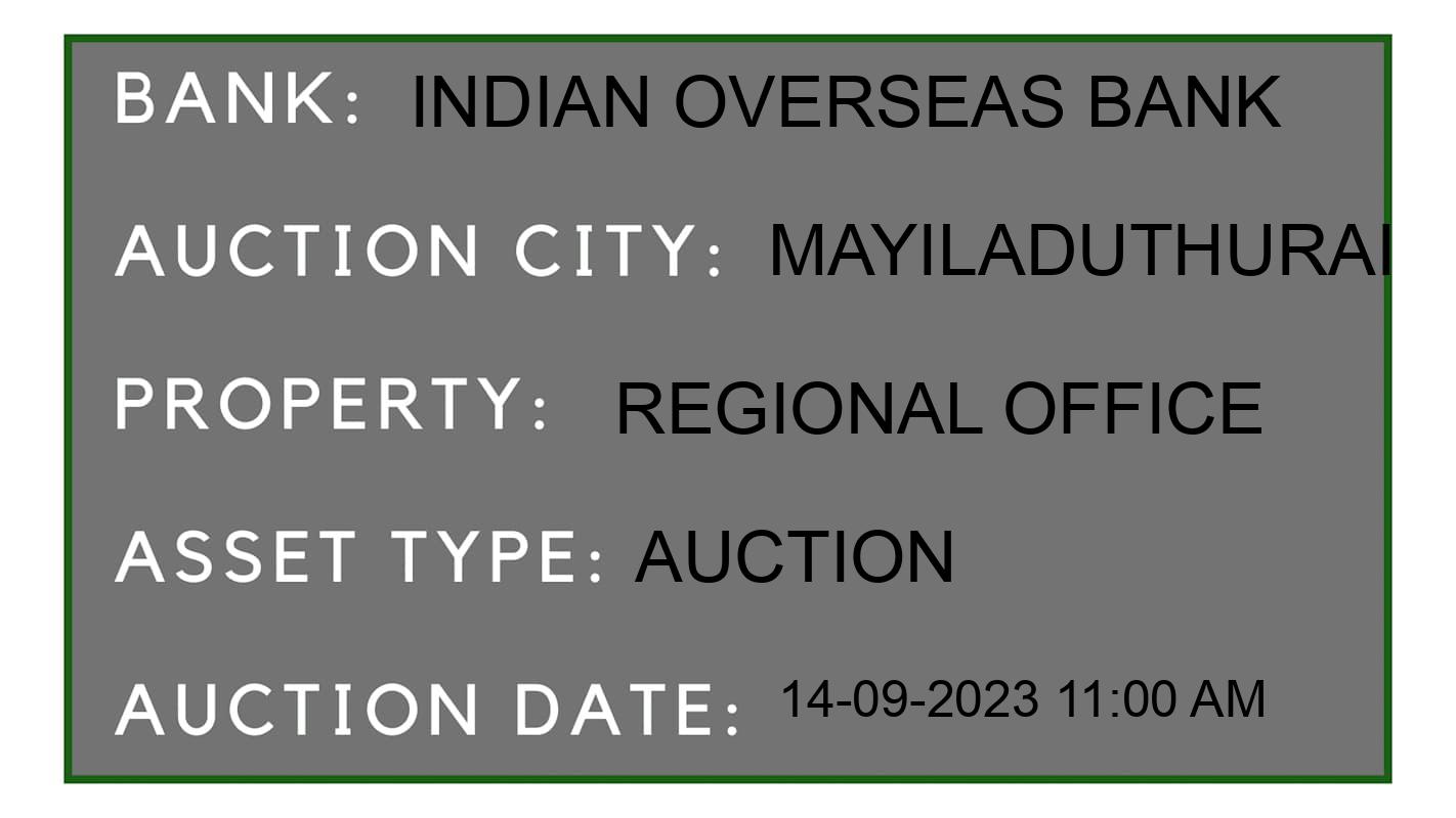 Auction Bank India - ID No: 184787 - Indian Overseas Bank Auction of Indian Overseas Bank Auctions for Land And Building in Mayiladuthurai, Mayiladuthurai