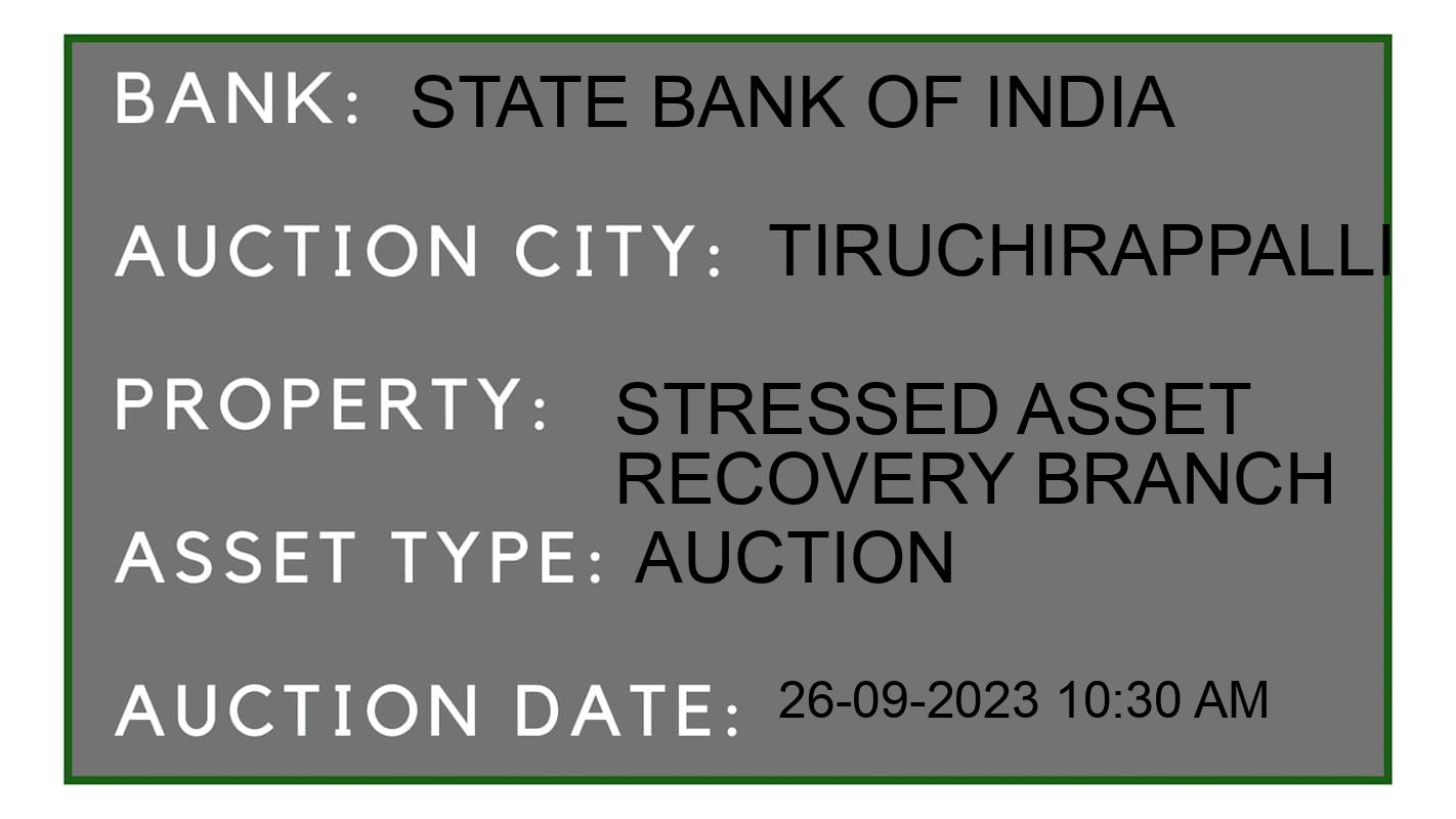 Auction Bank India - ID No: 185114 - State Bank of India Auction of State Bank of India Auctions for Land And Building in Thiruverumbur, Tiruchirappalli