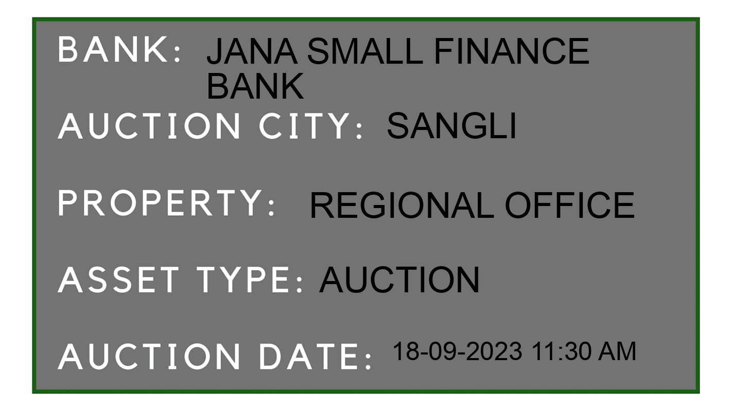 Auction Bank India - ID No: 185129 - Jana Small Finance Bank Auction of Jana Small Finance Bank Auctions for Plot in sangli, Sangli