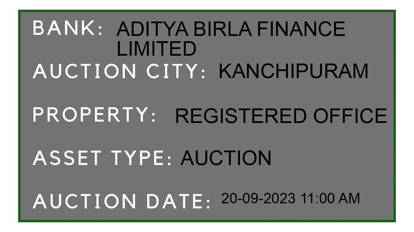 Auction Bank India - ID No: 185144 - Aditya Birla Finance Limited Auction of Aditya Birla Finance Limited Auctions for Plot in Sriperumbudur, Kanchipuram
