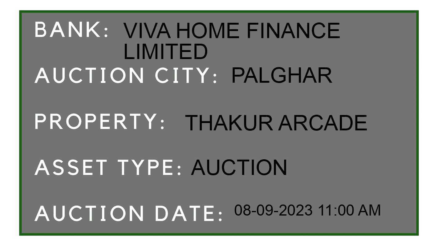 Auction Bank India - ID No: 185246 - Viva Home Finance Limited Auction of Viva Home Finance Limited Auctions for Residential Flat in Boisar, Palghar
