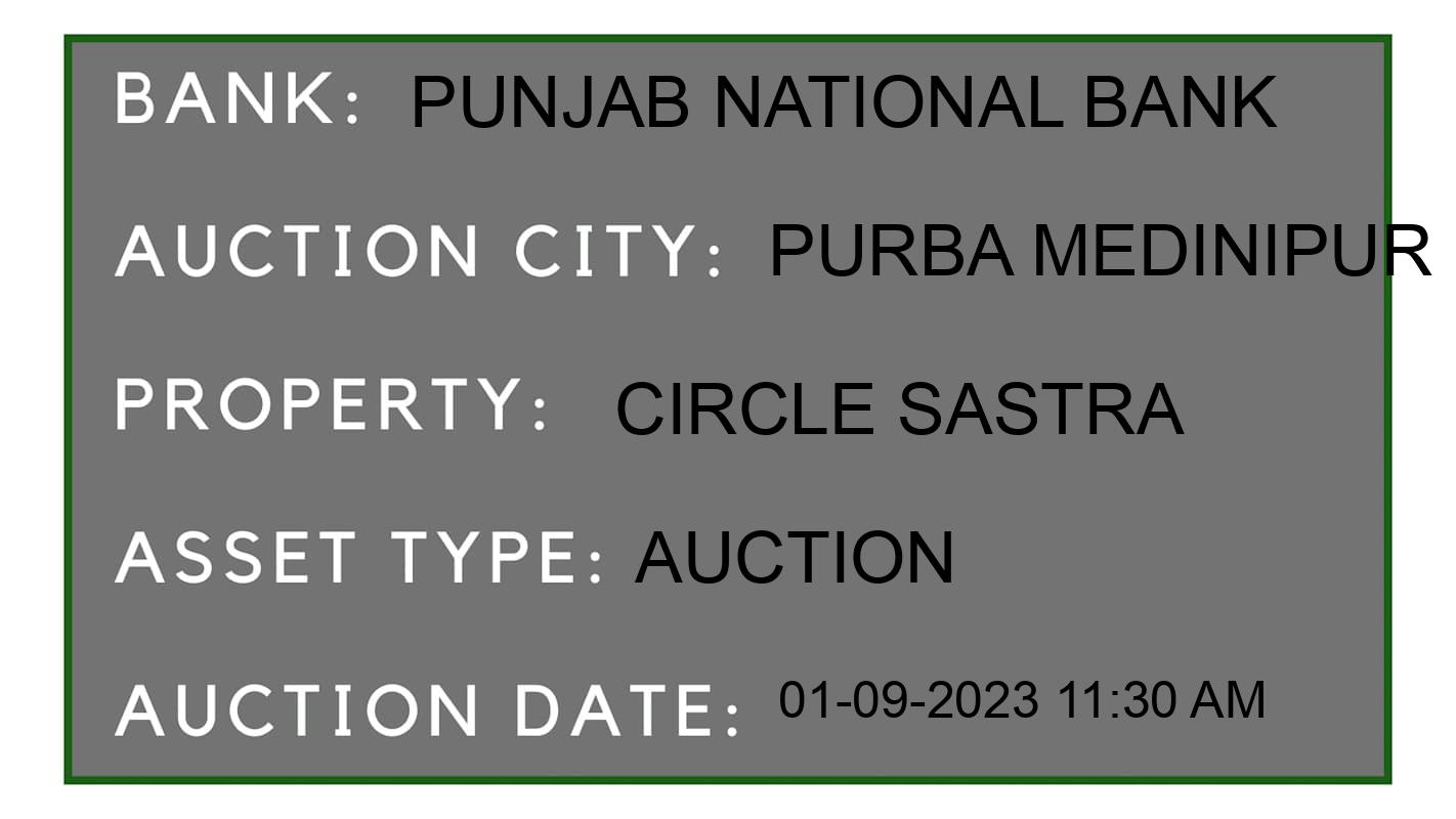 Auction Bank India - ID No: 185363 - Punjab National Bank Auction of Punjab National Bank Auctions for Land And Building in Ratulia, Purba Medinipur