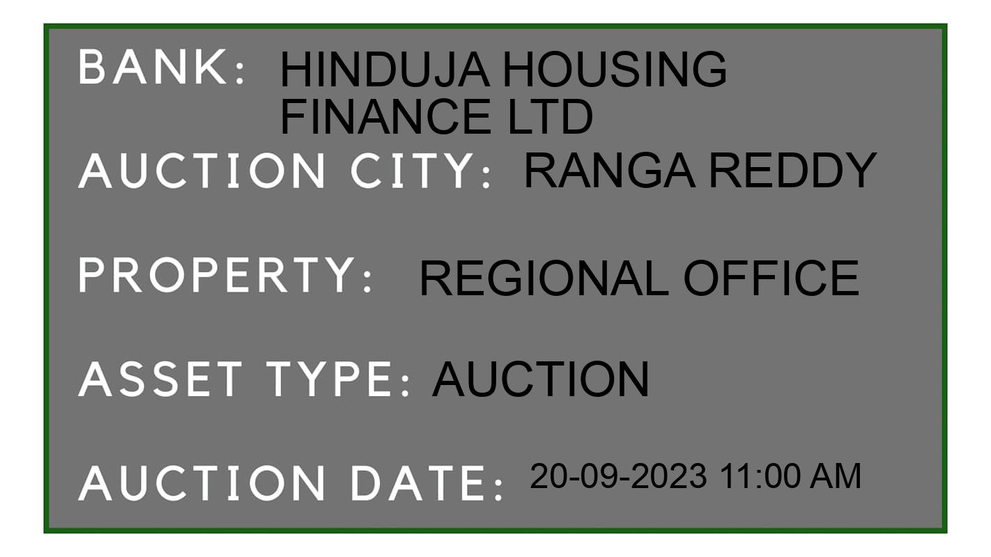 Auction Bank India - ID No: 185386 - Hinduja Housing Finance Ltd Auction of Hinduja Housing Finance Ltd Auctions for Residential Flat in Alwal, Ranga Reddy