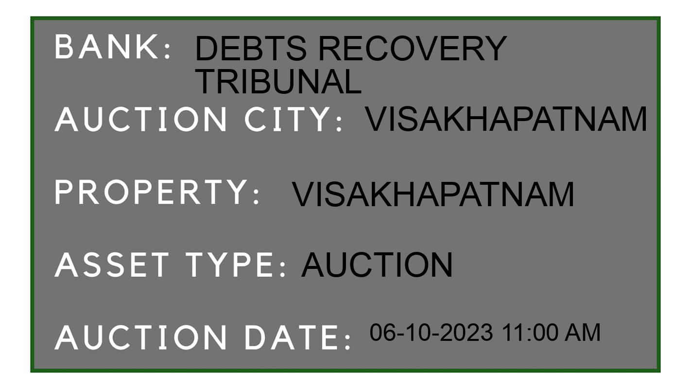 Auction Bank India - ID No: 185605 - Debts Recovery Tribunal Auction of Debts Recovery Tribunal Auctions for Agricultural Land in Visakhapatnam, Visakhapatnam