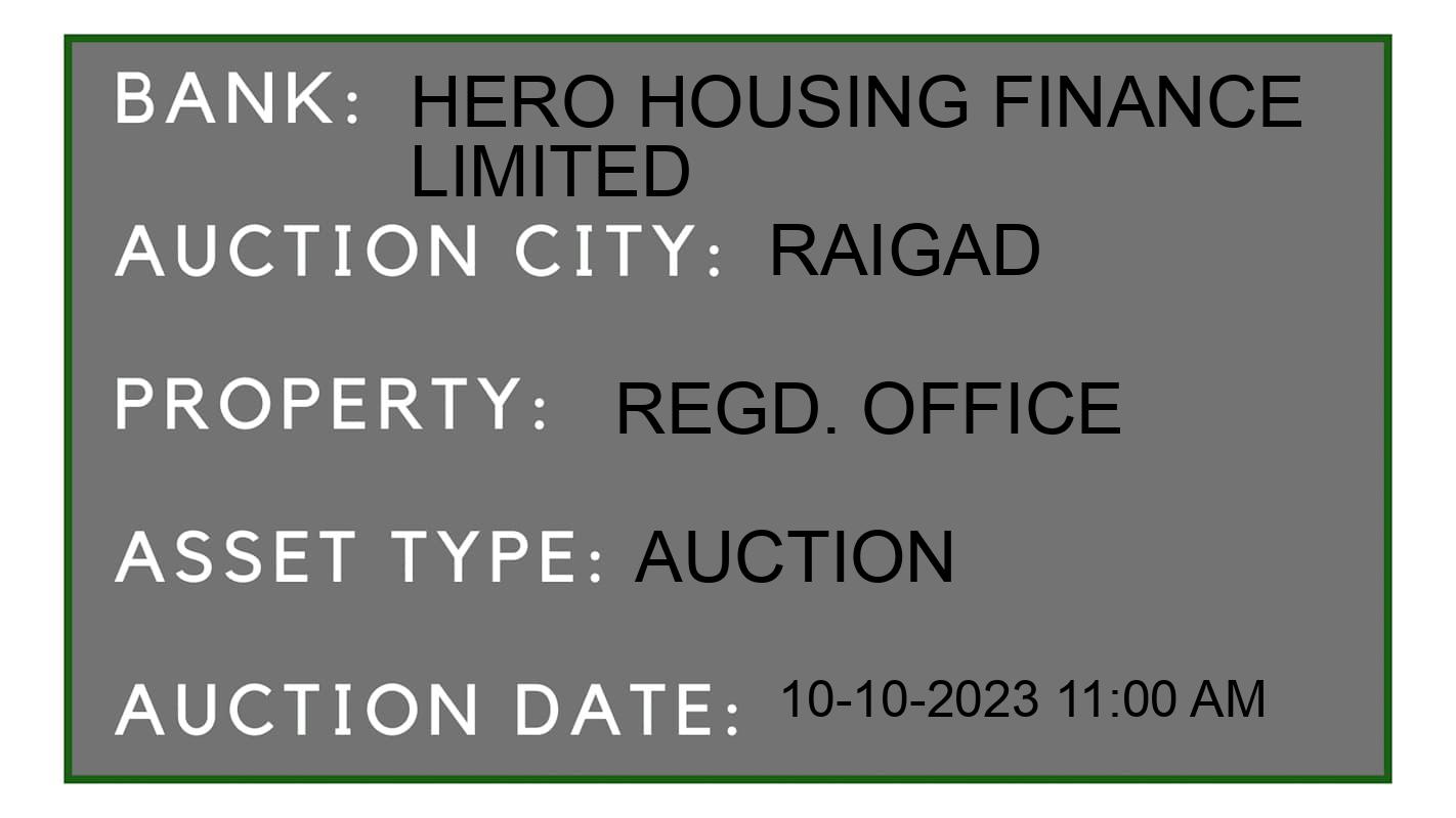 Auction Bank India - ID No: 185689 - Hero Housing Finance Limited Auction of Hero Housing Finance Limited Auctions for Residential Flat in Karjat, Raigad