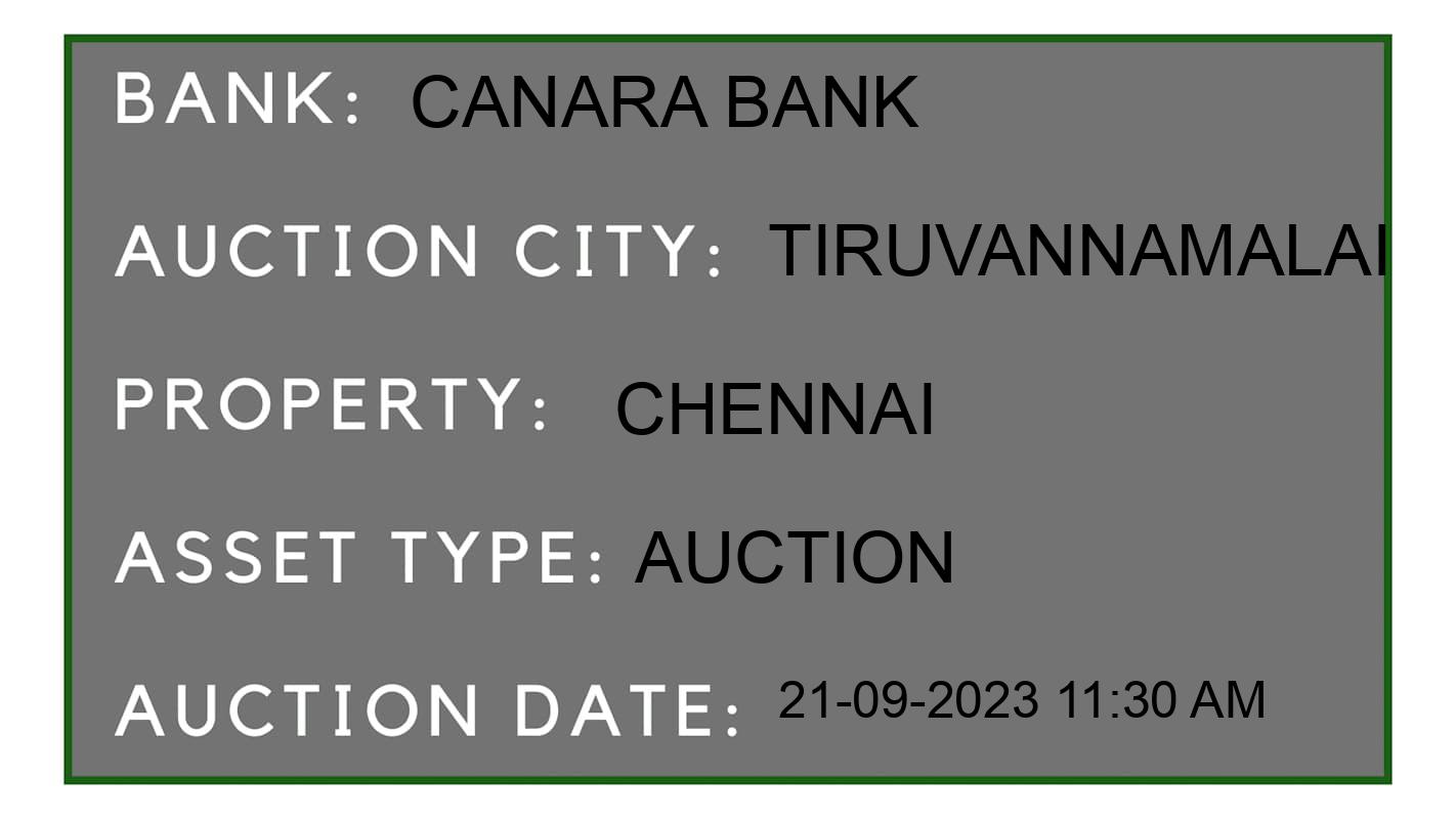 Auction Bank India - ID No: 185972 - Canara Bank Auction of Canara Bank Auctions for Residential Land And Building in Naiyakkanpalayam, Tiruvannamalai