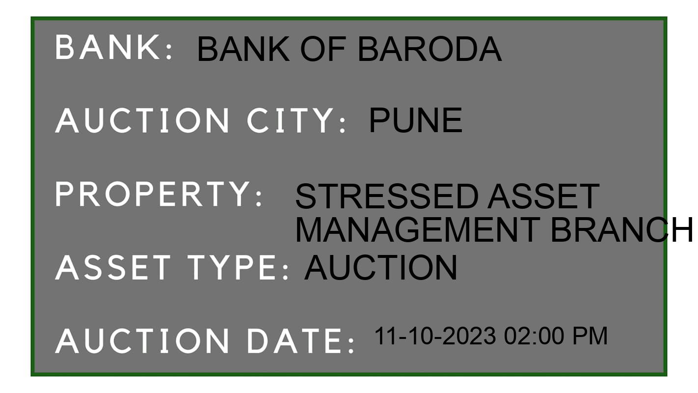 Auction Bank India - ID No: 186062 - Bank of Baroda Auction of Bank of Baroda Auctions for Commercial Building in Haveli, Pune